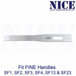 25 x NICE FINE 62S Sterile Stainless Steel Chisel Blades FS62S for Podiatry and Chiropody