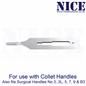 50 x NICE No.1 Gouge Sterile Carbon Steel Blades GCS1 for Manicure and Pedicure