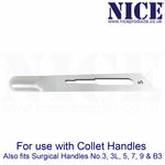 50 x NICE No.5 Gouge Sterile Carbon Steel Blades GCS5 for Manicure and Pedicure
