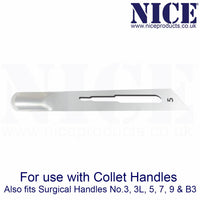 50 x NICE No.5 Gouge Sterile Carbon Steel Blades GCS5 for Manicure and Pedicure