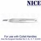 50 x NICE No.4 Gouge Sterile Carbon Steel Blades GCS4 for Manicure and Pedicure