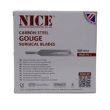 50 x NICE No.2 Gouge Sterile Carbon Steel Blades GCS2 for Manicure and Pedicure