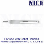 50 x NICE No.4 Gouge Sterile Carbon Steel Blades GCS4 for Manicure and Pedicure