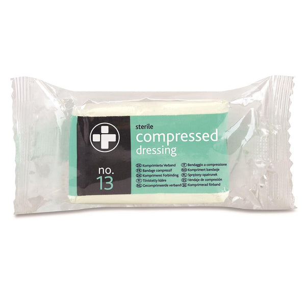 No.13 Compressed Highly Absorbent Trauma Dressing Sterile (Pack of 10)