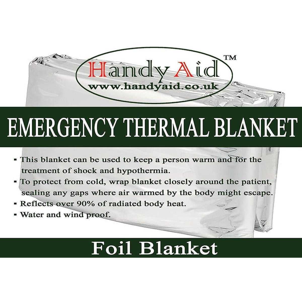 Emergency Survival Blanket - 48x84 Inch Orange/Silver Thermal Blanket For Outdoor Safety