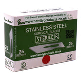 Swann Morton No 25 Sterile Stainless Steel Blades 0312 (Pack of 100)