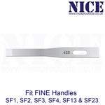25 x NICE FINE 62S Sterile Stainless Steel Chisel Blades FS62S for Podiatry and Chiropody - HandyProducts.co.uk