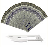 10 x NICE No.23 Sterile Carbon Steel CS23