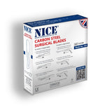 NICE No.10R Sterile Carbon Steel Surgical Blades CS10R (Box of 100)