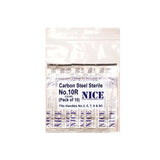 10 x NICE No.10R Sterile Carbon Steel CS10R