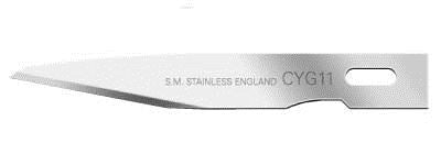 Swann Morton Cygnetic No 11 Stainless Sterile Blades 5303 (Pack of 10)
