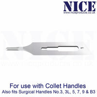 50 x NICE No.1 Gouge Sterile Carbon Steel Blades GCS1 for Manicure and Pedicure - HandyProducts.co.uk