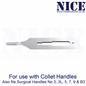 50 x NICE No.1 Gouge Sterile Carbon Steel Blades GCS1 for Manicure and Pedicure - HandyProducts.co.uk