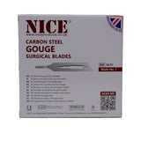 50 x NICE No.1 Gouge Sterile Carbon Steel Blades GCS1 for Manicure and Pedicure - HandyProducts.co.uk