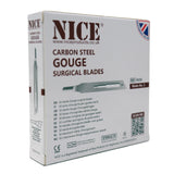 50 x NICE No.3 Gouge Sterile Carbon Steel Blades GCS3 for Manicure and Pedicure - HandyProducts.co.uk