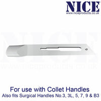 50 x NICE No.6 Gouge Sterile Carbon Steel Blades GCS6 for Manicure and Pedicure - HandyProducts.co.uk