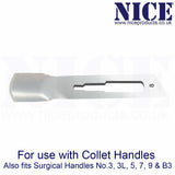 50 x NICE No.8 Gouge Sterile Carbon Steel Blades GCS8 for Manicure and Pedicure - HandyProducts.co.uk