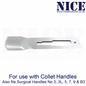 50 x NICE No.8 Gouge Sterile Carbon Steel Blades GCS8 for Manicure and Pedicure - HandyProducts.co.uk