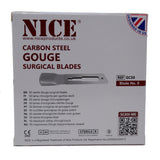 50 x NICE No.8 Gouge Sterile Carbon Steel Blades GCS8 for Manicure and Pedicure - HandyProducts.co.uk