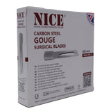 50 x NICE No.8 Gouge Sterile Carbon Steel Blades GCS8 for Manicure and Pedicure - HandyProducts.co.uk