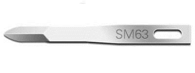 Swann Morton SM63 Fine Surgical Blades 5903 (Pack of 25) Fits Handles SF1, SF2, SF3, SF4, SF13 and SF23.