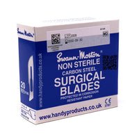 Swann Morton No 20 Non Sterile Carbon Steel Blades 0106 (Pack of 100)