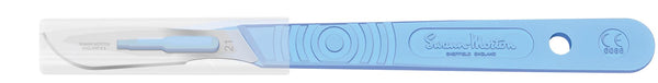 Swann Morton No 21 Sterile Disposable Scalpels With Guard 6607 (Pack of 10)