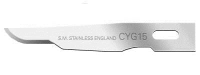 Swann Morton Cygnetic No 15 Stainless Sterile Blades 5305 (Pack of 10)