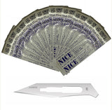 10 x NICE No.25 Sterile Carbon Steel CS25