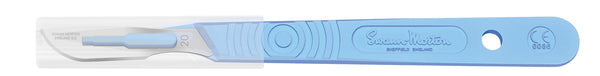 Swann Morton No 20 Sterile Disposable Scalpels With Guard 6606 (Pack of 2)