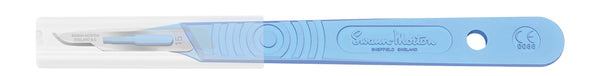 Swann Morton No 15 Sterile Disposable Scalpels With Guard 6605 (Pack of 10)