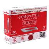 Swann Morton No 20 Sterile Carbon Steel Blades 0206 (Pack of 100)