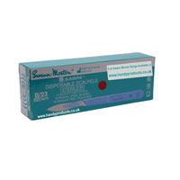 SABRE No B23 Sterile Disposable Scalpels 0570 (Pack of 10)