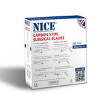 NICE No.18 Sterile Carbon Steel Surgical Blades CS18 (Box of 100)