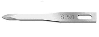 Swann Morton Fine 91 (SP) Surgical Blades 5922 (Pack of 25) Fits Handles SF1, SF2, SF3, SF4, SF13 and SF23.