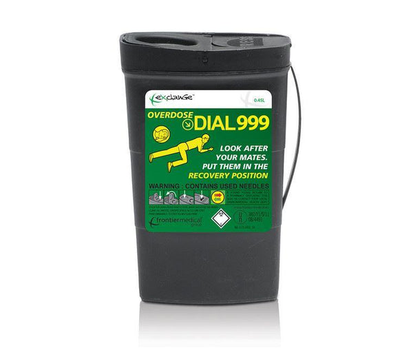 0.45 Litre Black Sharps Container (Pack of 2) – HandyProducts.co.uk