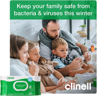 1 x Clinell Universal Wipes Pack of 120 Wipes - BCW120 - HandyProducts.co.uk