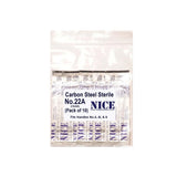 10 x NICE No.22A Sterile Carbon Steel CS22A - HandyProducts.co.uk