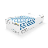 1000 Vinyl Blue Powder Free Non Sterile Disposable Examination Gloves (Extra Large) GS0085-A - HandyProducts.co.uk