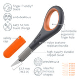 Slice 10580 Precision Knife Black/Orange