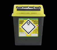 13 Litre Yellow Sharps Container (Pack of 2) - HandyProducts.co.uk