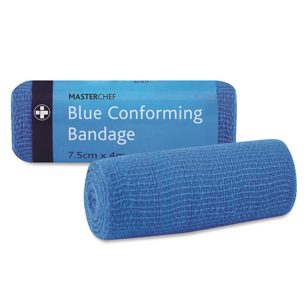 7.5cm x 4m Blue Conforming Bandage (Pack of 10)