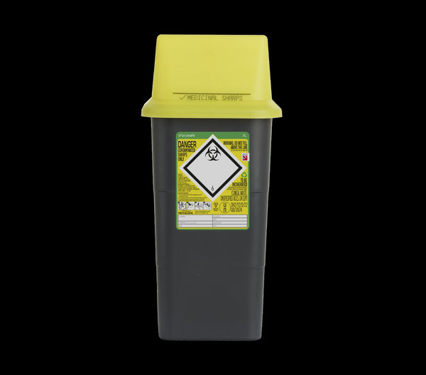 7 Litre Yellow Sharps Container (Pack of 2)