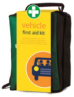 Vehicle First Aid Kit in Green Stockholm Bag (Single Pack)