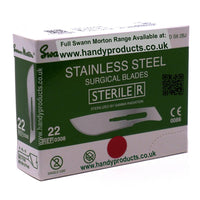 Swann Morton No 22 Sterile Stainless Steel Blades 0308 (Pack of 100)