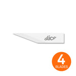 Slice 10519 Replacement Craft Blades Straight Edge, Pointed Tip White Pack of 4 Blades