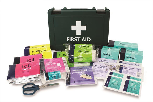 PE First Aid Kit in Green Durham Box (Single Pack)