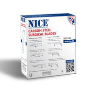 NICE No.9 Sterile Carbon Steel Surgical Blades CS09 (Box of 100)