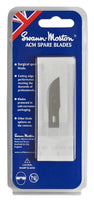 No 22 ACM Spare Blades Retail Pack of 5 Blades 9142 (Single Pack) to fit ACM No 2 and 5 Handles