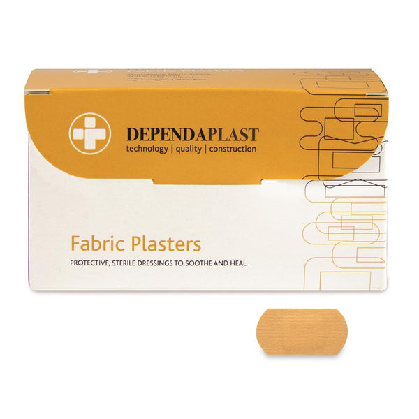 4cm x 2cm Traditional Fabric Plasters Sterile (Pack of 100) - HandyProducts.co.uk
